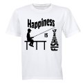 Happiness is Fishing - Kids T-Shirt