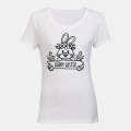 Happy Easter - Bunny Sign - Ladies - T-Shirt
