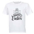 Happy Easter - Peeking Bunny - Kids T-Shirt