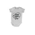 Happy Father's Day - Heart - Baby Grow