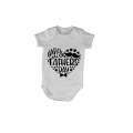 Happy Fathers Day - Heart & Stars - Baby Grow