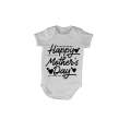 Happy Mothers Day - Dots and Hearts - Baby Grow