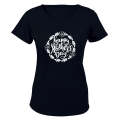 Happy Mother's Day - Wreath - Ladies - T-Shirt