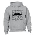 Happy Fathers Day - Mustache - Hoodie