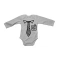 Happy Father's Day, Pocket + Tie - Baby Grow