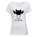 Happy Halloween - Cute Bat - Ladies - T-Shirt