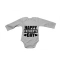 Happy Fathers Day - 2 Hearts - Baby Grow