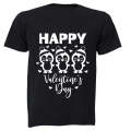 Happy Valentines Day - Penguins - Kids T-Shirt