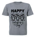 Happy Valentines Day - Penguins - Kids T-Shirt