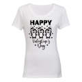 Happy Valentines Day - Penguins - Ladies - T-Shirt