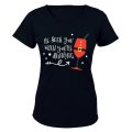 He Sees You When You're Drinking - Christmas - Ladies - T-Shirt