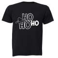 Ho Ho Ho - Christmas Hat - Adults - T-Shirt