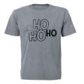 Ho Ho Ho - Christmas Hat - Adults - T-Shirt