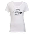Ho Ho Ho - Christmas Hat - Ladies - T-Shirt