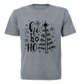 Ho Ho Ho - Christmas TREE - Adults - T-Shirt