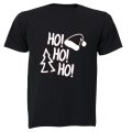 Ho Ho Ho - Christmas Tree - Adults - T-Shirt