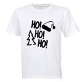 Ho Ho Ho - Christmas Tree - Adults - T-Shirt