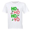 Ho Ho Ho Yo - Christmas - Adults - T-Shirt
