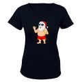Holiday Santa - Christmas - Ladies - T-Shirt