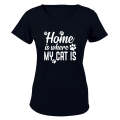 Home is Where My Cat Is - Ladies - T-Shirt