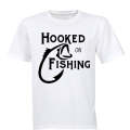 Hooked on Fishing - Adults - T-Shirt