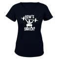 How's My Snatch - Weightlifting - Ladies - T-Shirt