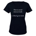 How to Avoid Stress at Work - Ladies - T-Shirt
