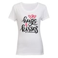 Hugs & Kisses - Valentine Inspired - Ladies - T-Shirt