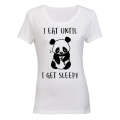 I Eat Until I Get Sleepy - Panda - Ladies - T-Shirt