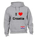 I Love Croatia - Hoodie