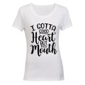 I got a good Heart - but this Mouth! - Ladies - T-Shirt