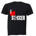 I Love Soccer - Adults - T-Shirt