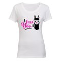 I Love You A Llama - Valentine Inspired - Ladies - T-Shirt