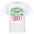I Made It on the Nice -ish List - Christmas - Adults - T-Shirt