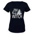 I'm His Witch - Halloween - Ladies - T-Shirt