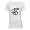 I'm Nicer After YOGA - Ladies - T-Shirt