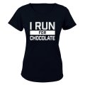 I Run For Chocolate - Ladies - T-Shirt