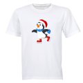 Ice Skating Penguin - Kids T-Shirt