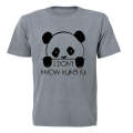 I Don't Know Kung Pu - Panda - Adults - T-Shirt