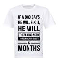 If A Dad Says He Will Fix It... - Adults - T-Shirt