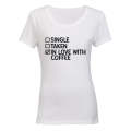 In Love With Coffee - Valentine - Ladies - T-Shirt