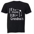 It's More Fun at Grandma's - Kids T-Shirt