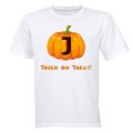 J - Halloween Pumpkin - Kids T-Shirt