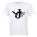 J - Halloween Spiderweb - Kids T-Shirt