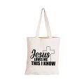 Jesus Loves Me - Eco-Cotton Natural Fibre Bag