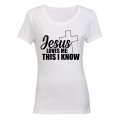 Jesus Loves Me, I Know - Ladies - T-Shirt