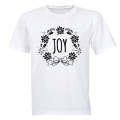 Joy - Christmas Wreath - Kids T-Shirt