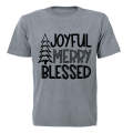 Joyful. Merry - Christmas - Kids T-Shirt