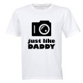 Just Like Daddy - Camera - Kids T-Shirt