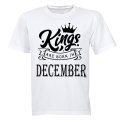 Kings Are Born in December - Kids T-Shirt